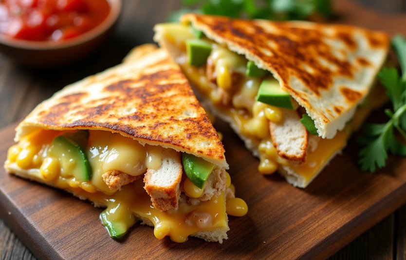 Кесадилья з м’ясом, авокадо та сиром мексиканська класика вдома