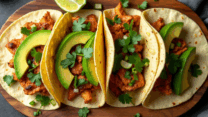 Тако з куркою та овочами мексиканський настрій у кожному шматочку