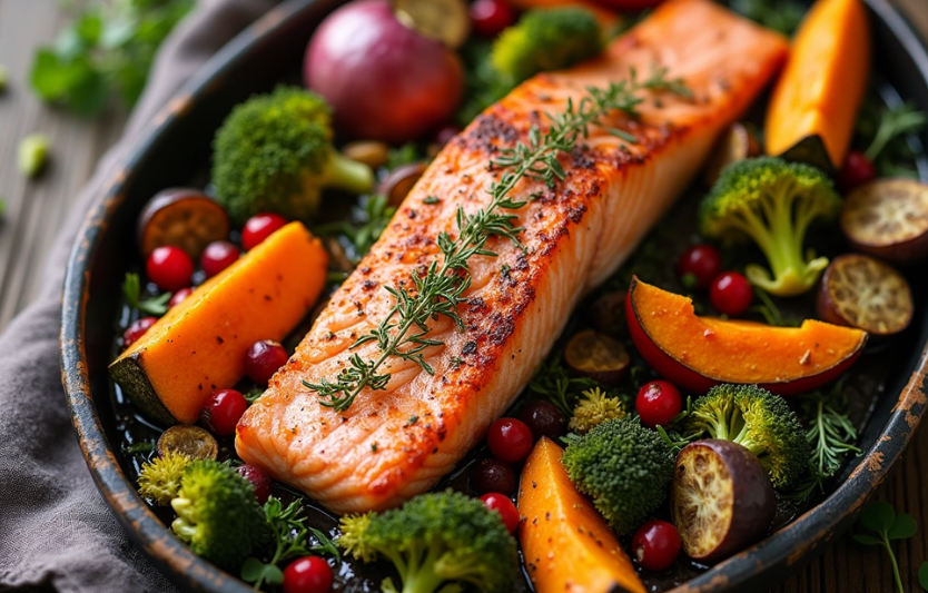 Запечений лосось з овочами легка вечеря з ресторанним смаком