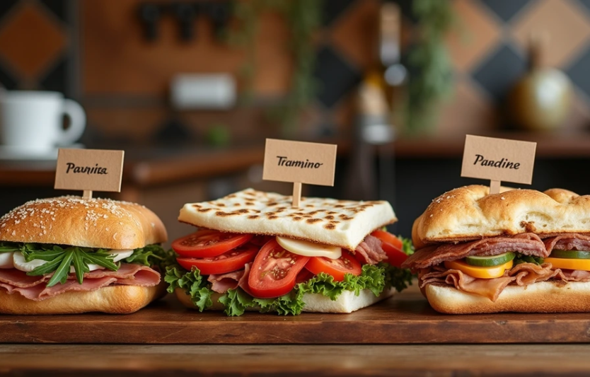 Італійські сендвічі паніно, трамеццино і піадіна — що, коли й з чим