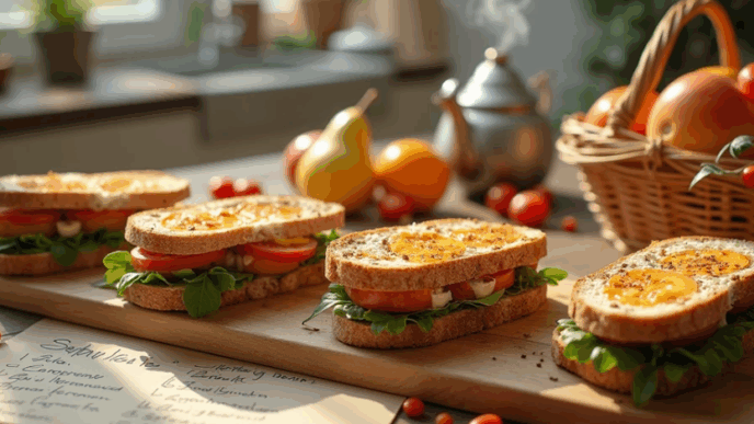 Меню на тиждень (09–13.09) 5 сендвічів із сезонних продуктів + список покупок