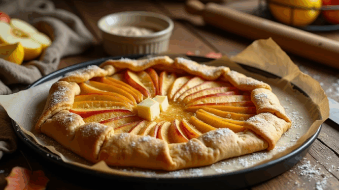 Осіння яблучна галета (швидше за пиріг)