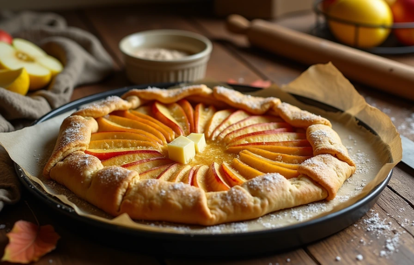 Осіння яблучна галета (швидше за пиріг)