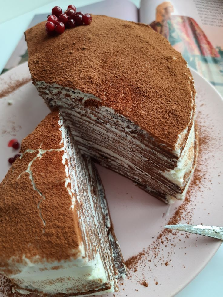 Торт із шоколадних млинців